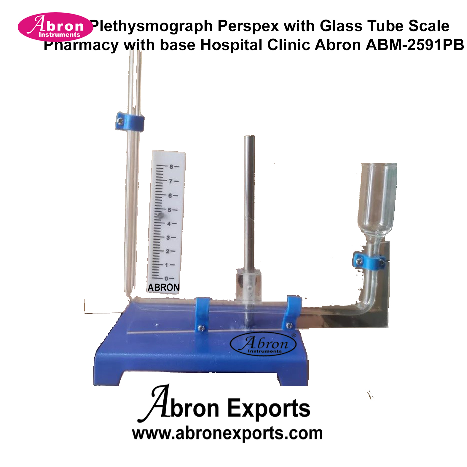 Plethysmograph Perspex With Glass Tube Scale Pharmacy With Base Hospital Clinic Abron ABM-2591PB